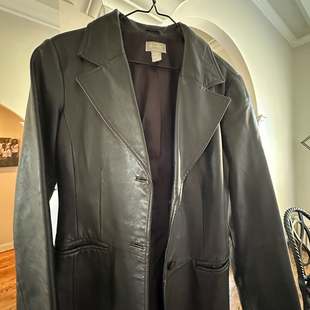 Women's Brown Leather Coat
